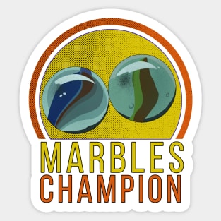 Marbles Champion Sticker